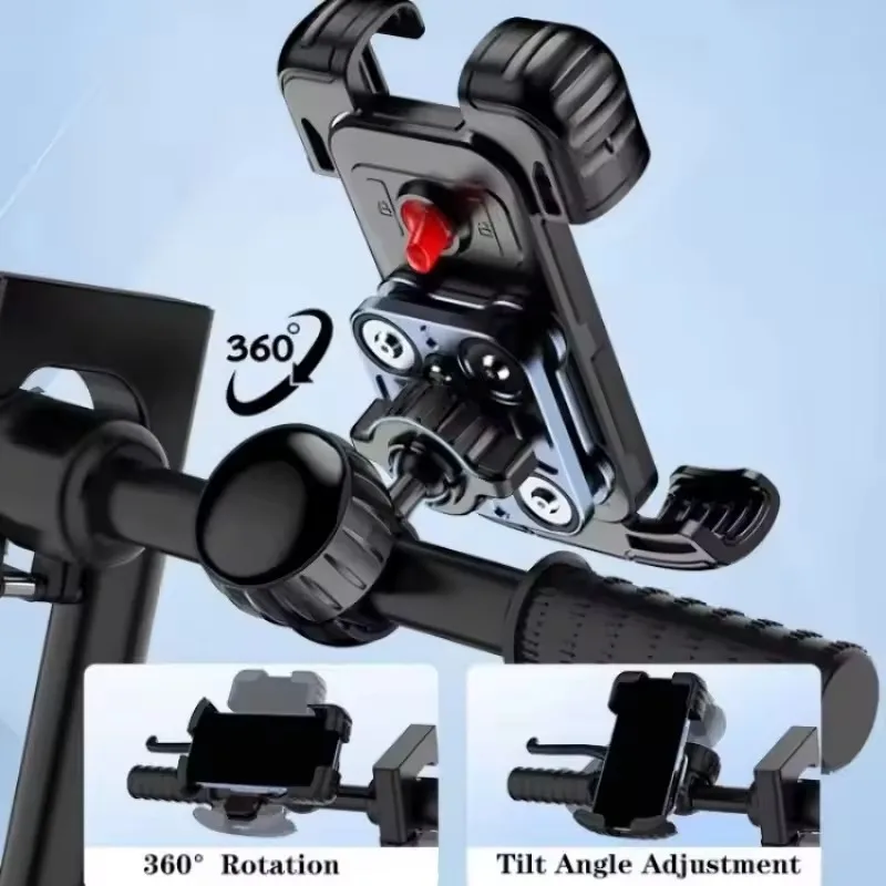 

Mountain Bike Electric Motorcycle Phone Holder Riding Upgrade Anti-Shake Shock Absorption Mount