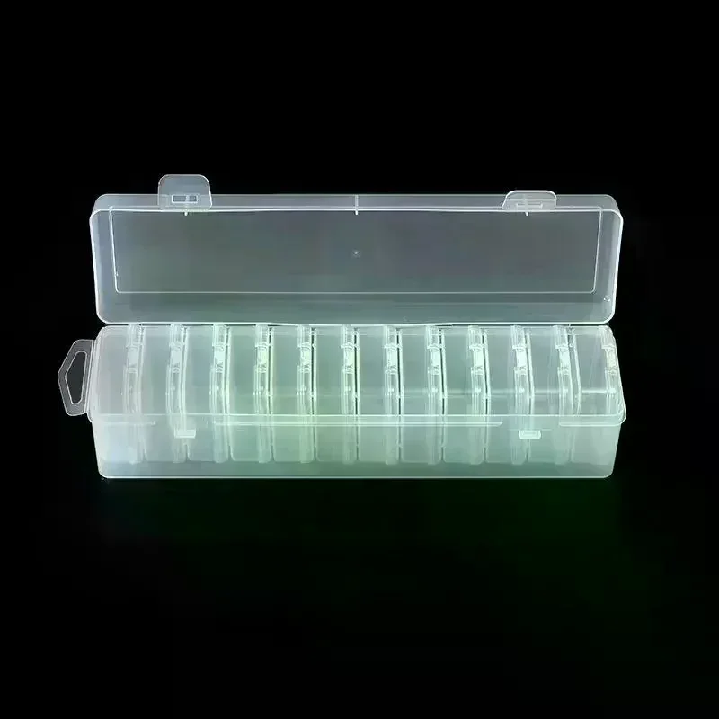 Bead Organizer Box 12Pcs Small Clear Plastic Bead Storage Containers With Hinged Lid For Storage Crafts Jewelry Organizer