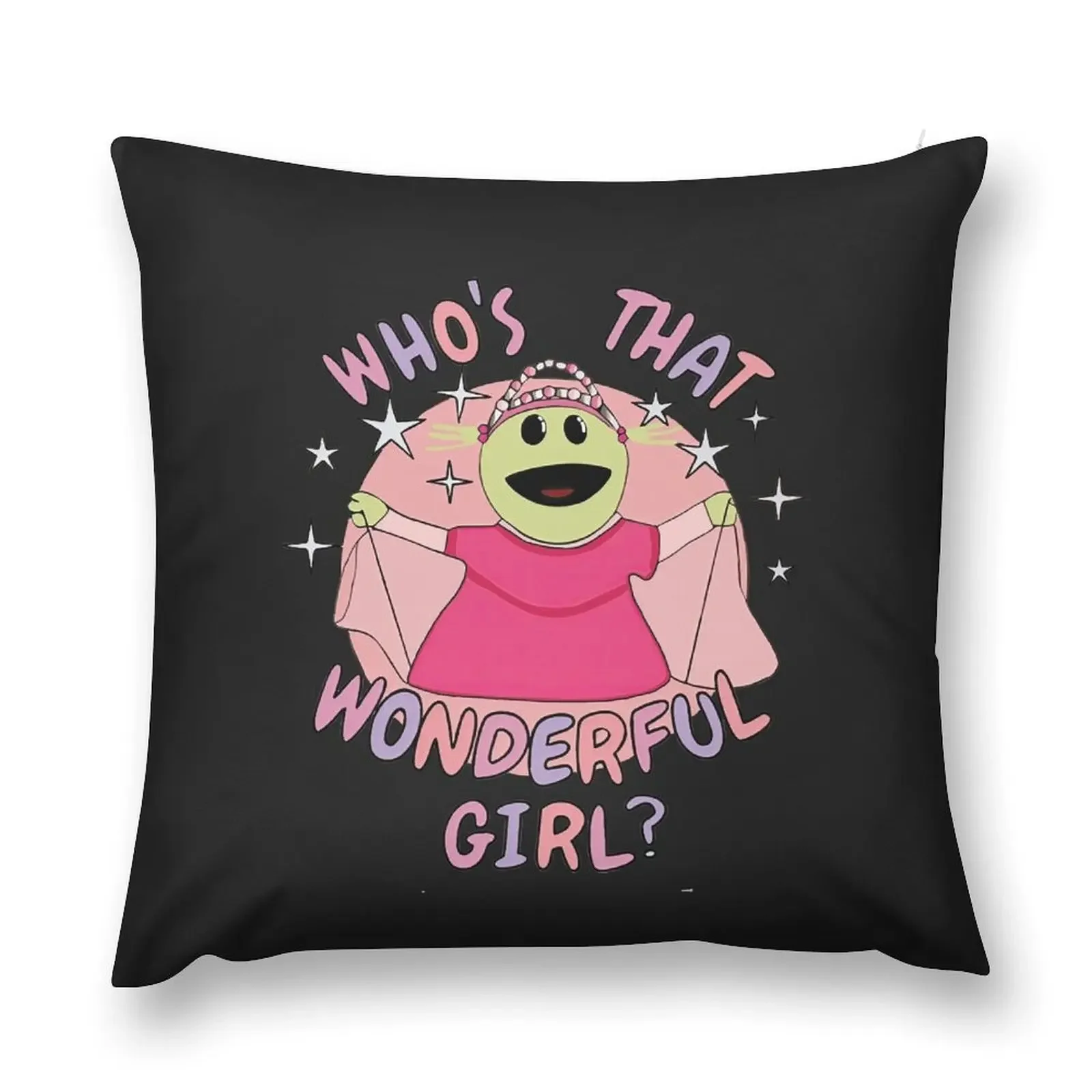 Nanalan Who's that Wonderful Girl Peepo Throw Pillow Christmas Cushion For Home Cushion Covers For Living Room pillow