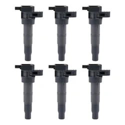 6pcs Ignition Coils Pack for Kia Sedona Sorento Hyundai Santa Fe Azera Genesis Sonata Veracruz Kia Borrego Amanti Cadenza