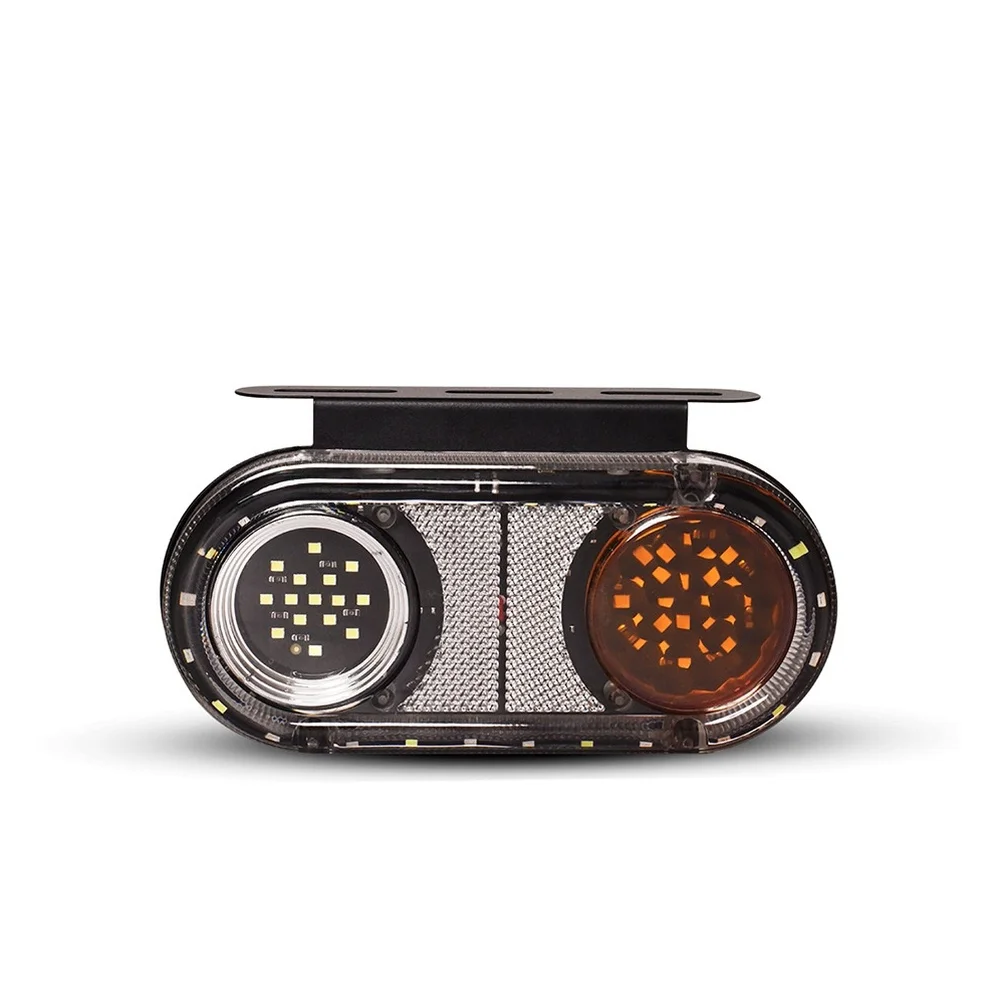 

LED Tail Light Brake Light 12V 24V RGB Flashing Signal for Motorcycle Compatible with Truck Trailer Bus RVs Fit