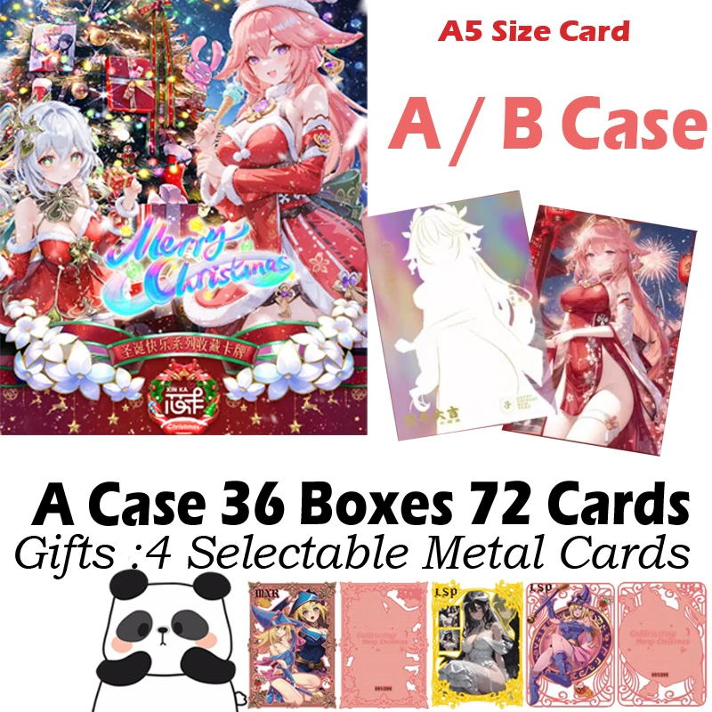 Wholesale Goddess A5 Size Christmas Collection Board Hobby Game Card Waifu Doujin Booster Box Spicy Art Card Toy Gifts