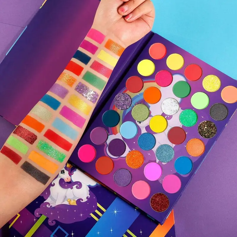 35-color Eyeshadow Palette, A Multi-purpose Set Of Fluorescent Gold, Chives, Sequins, Pearlescent And Matte Eyeshadow Palette