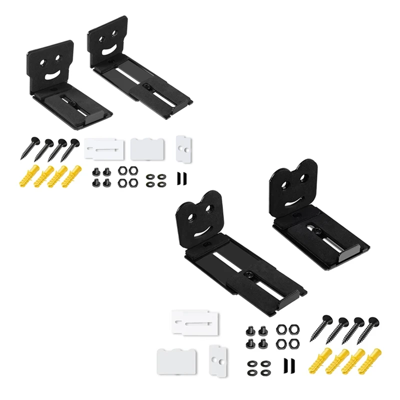 

2Pcs Speaker Wall Mount Floating Rack For Home Theater,Extendable Arm Floating Hangers For Samsung Soundbar Speaker