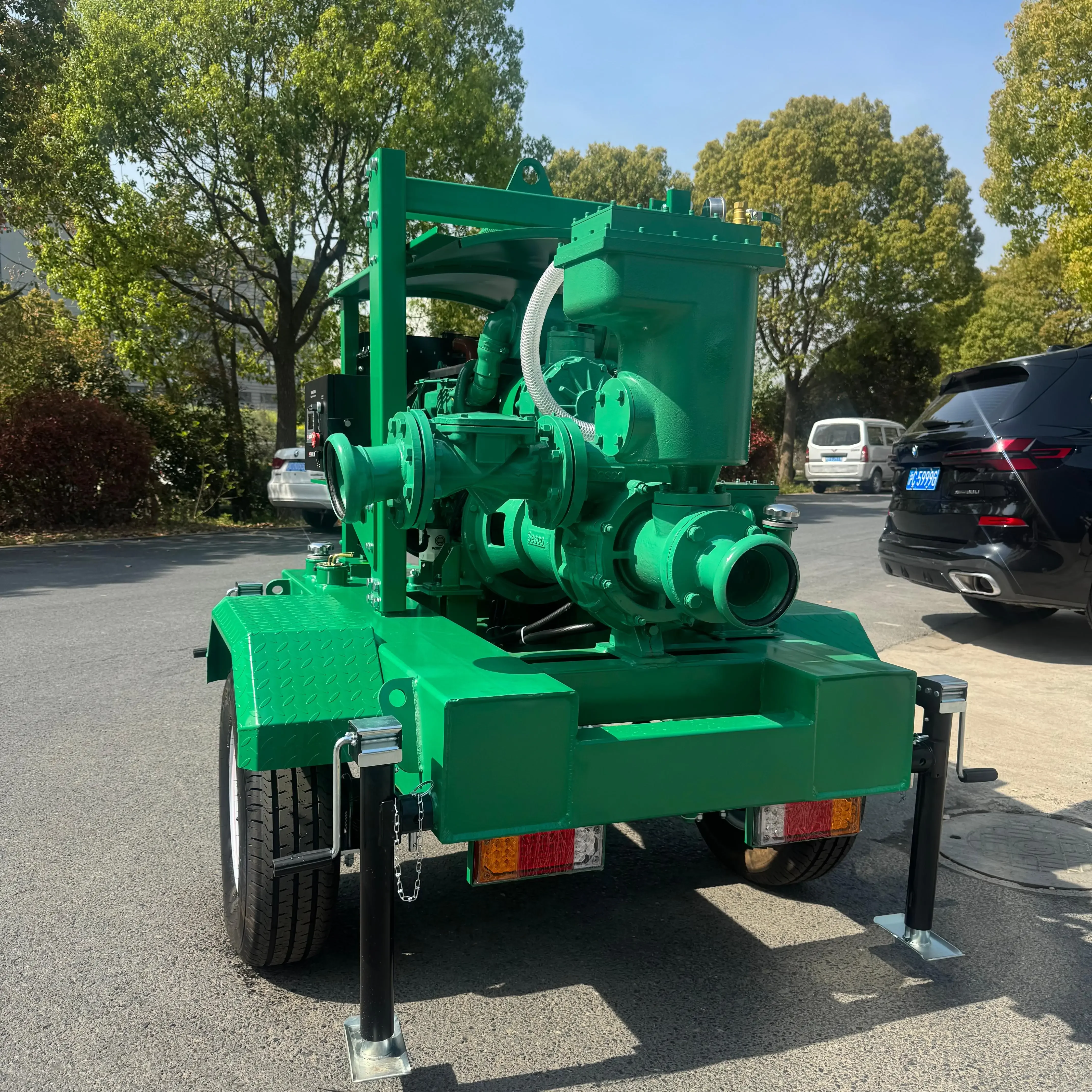 Self-Priming Water Pump with Single Stage Diesel Engine for Fire Irrigation Agriculture & Sewage Factory Price