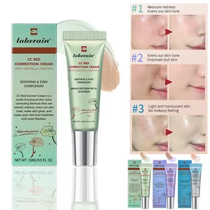 Centella Cream for Facial Makeup, High Coverage, Color Change, Liquid Base, Korean Cream, 3 Pieces 8 Main Sales Korean Makeup - №1