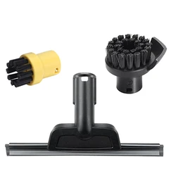 Window Nozzle Scraper Round Brush for Karcher SC1 SC2 SC3 SC4 SC5 for Steam Cleaner 2.863-025.0 Sweeper Brushes Yellow