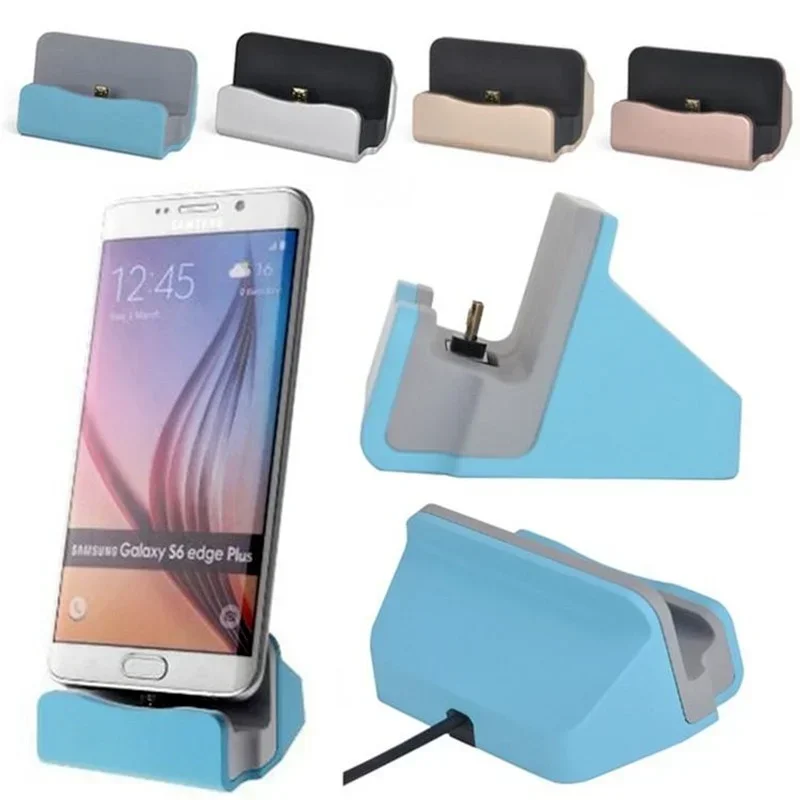 For IPhone X 8 7 6 USB Cable Sync Cradle Charger Base for Xiaomi Android Type C Samsung Stand Holder Charging Base Dock Station