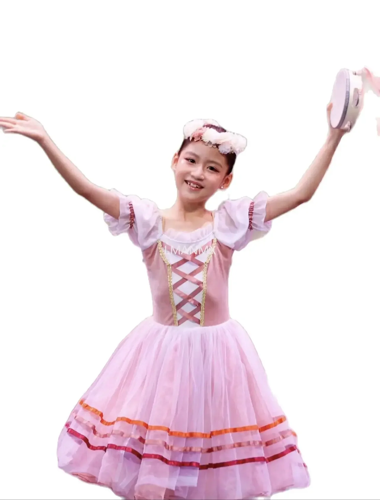 

2025Girls Giselle Professional Ballet Tutu Dress For Women Performance Clothing Children Ballerina Dress Swan Lake Dance Ballet
