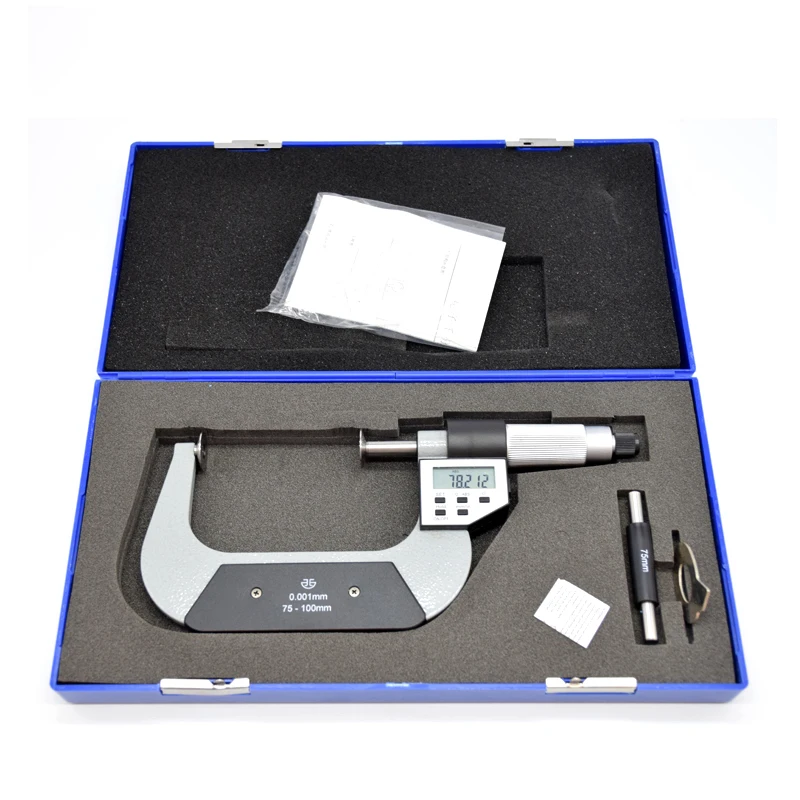 XIBEI Disk Micrometer (rotating spindle) 0-25mm 25-50 50-75 75-100 0.001mm  Outside micrometer Paper thickness gauge