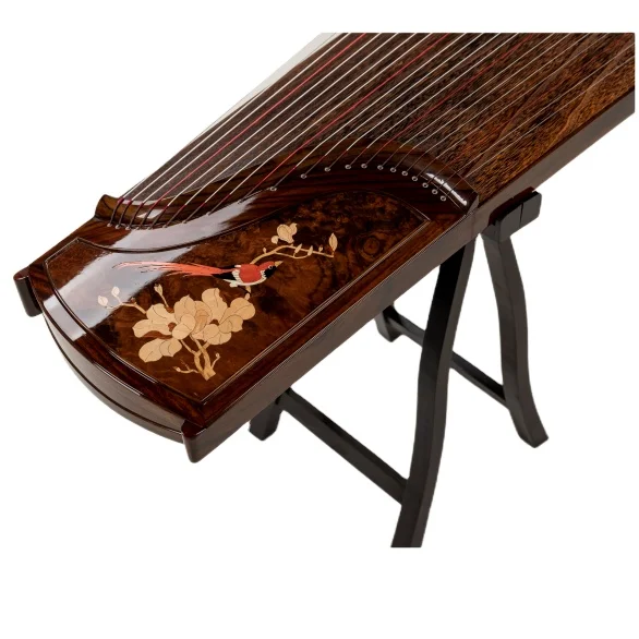 

Hooqu Professional Chinese Guzheng Zither Hand-Dug Classical Musical Instrument Magnolia Series National Icon From Original Sour