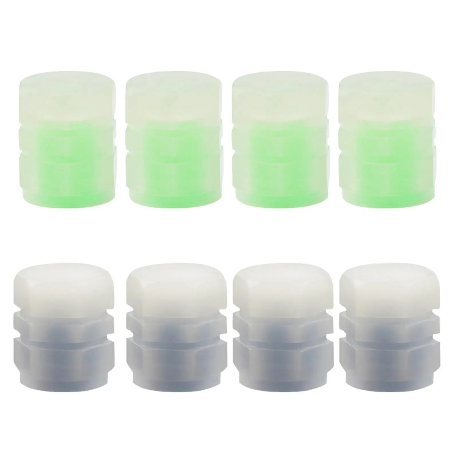 4 Pieces Universal Car Tire Valve Stem Caps Luminous for Motorcycles