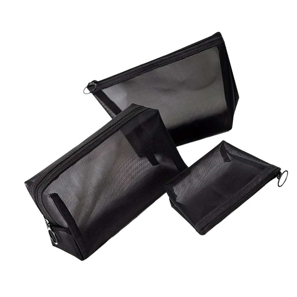 

3pcs Bag Set Compact Lightweight Travel Toiletry Storage ganizer Portable Makeup Storage Bag Handbag Cosmetics