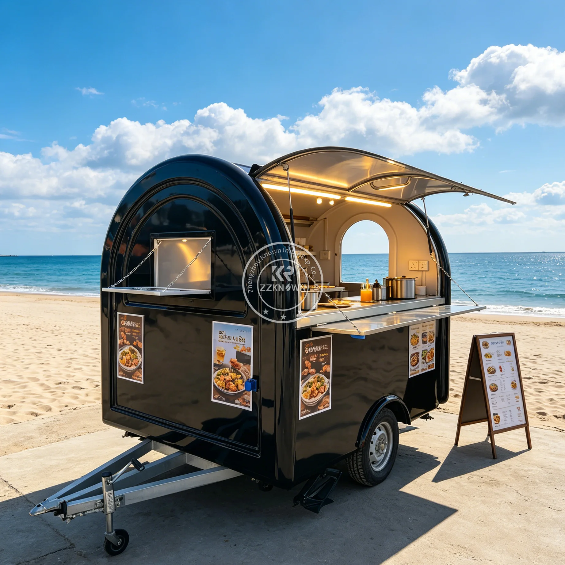 Professional Food Truck Mobile Sushi Noodle Coffee Trailer Professional Catering Truck Catering Food Trailer For Sale