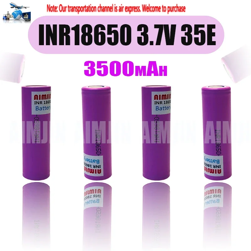 

3.7V 3500mah 18650 Battery For Samsung 35E INR 18650 20A Lithium Lon Battery Replacement External Battery+Charger