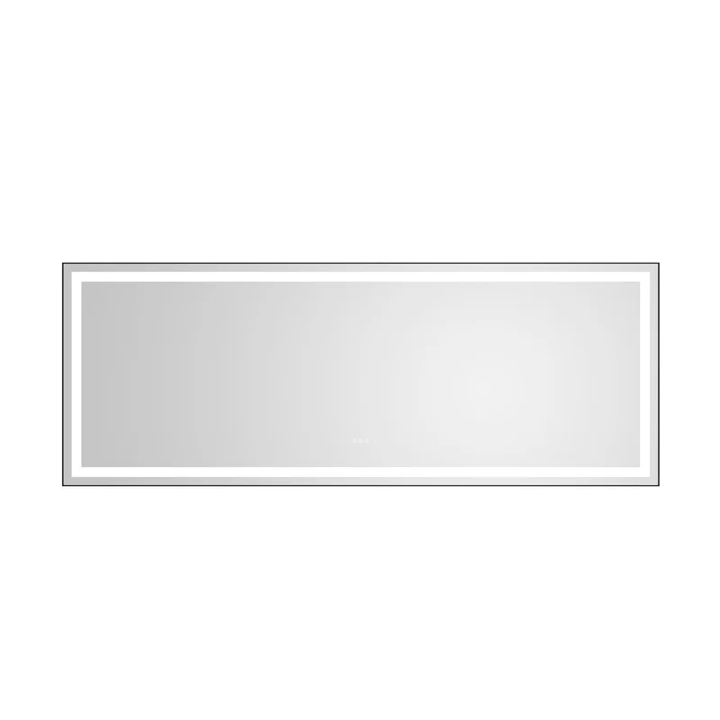 

96x36 Inch LED Bathroom Mirror Wall Mounted Vanity Mirror with Aluminum Frame Anti-Fog Memory Function 3 Color Temperatures Stepless Dimming