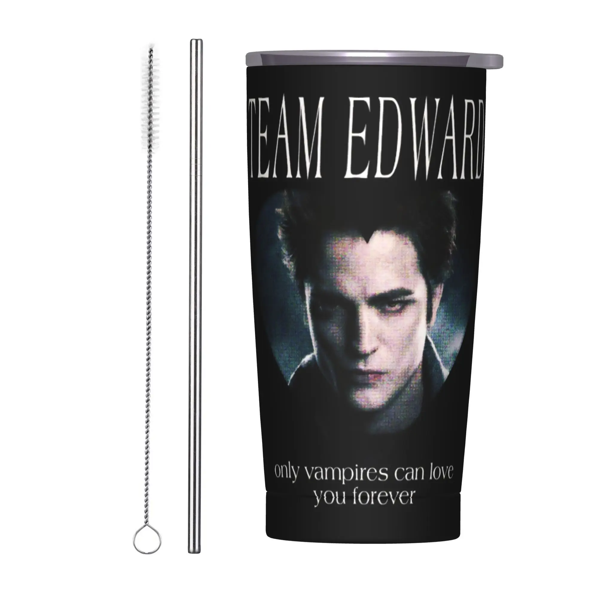 Edwards Cullen  Tumbler Vacuum Insulated  Coffee Cups Stainless Steel Outdoor Mug Hot Cold Drink 20oz