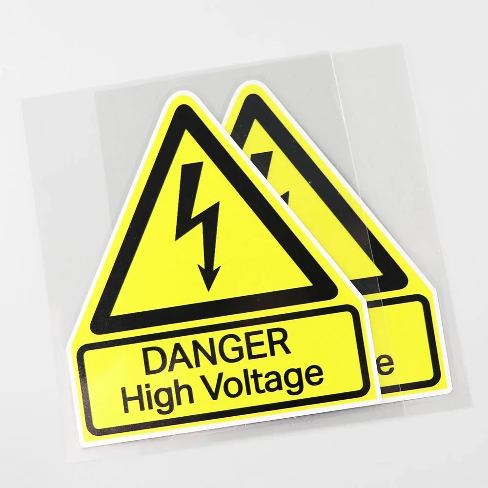 Car Sticker This Is A Danger HIGH Voltage PVC Water Proof Decal Auto Parts 1 Pcs 11.7cm*13.4cm