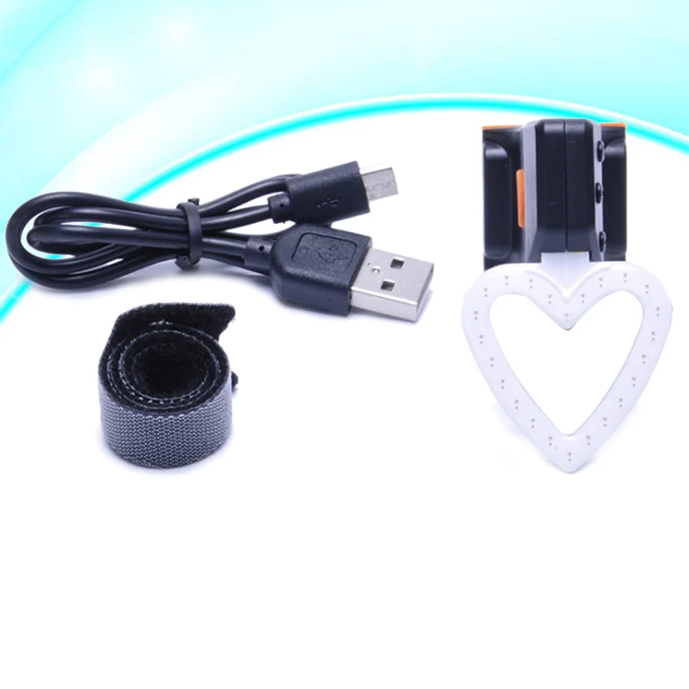

Heart Shape Aluminum Cob Led Taillight Usb Rechargeable 250Mah Rear Bike Light Cycling Safety Waterproof Ipx63 Mount