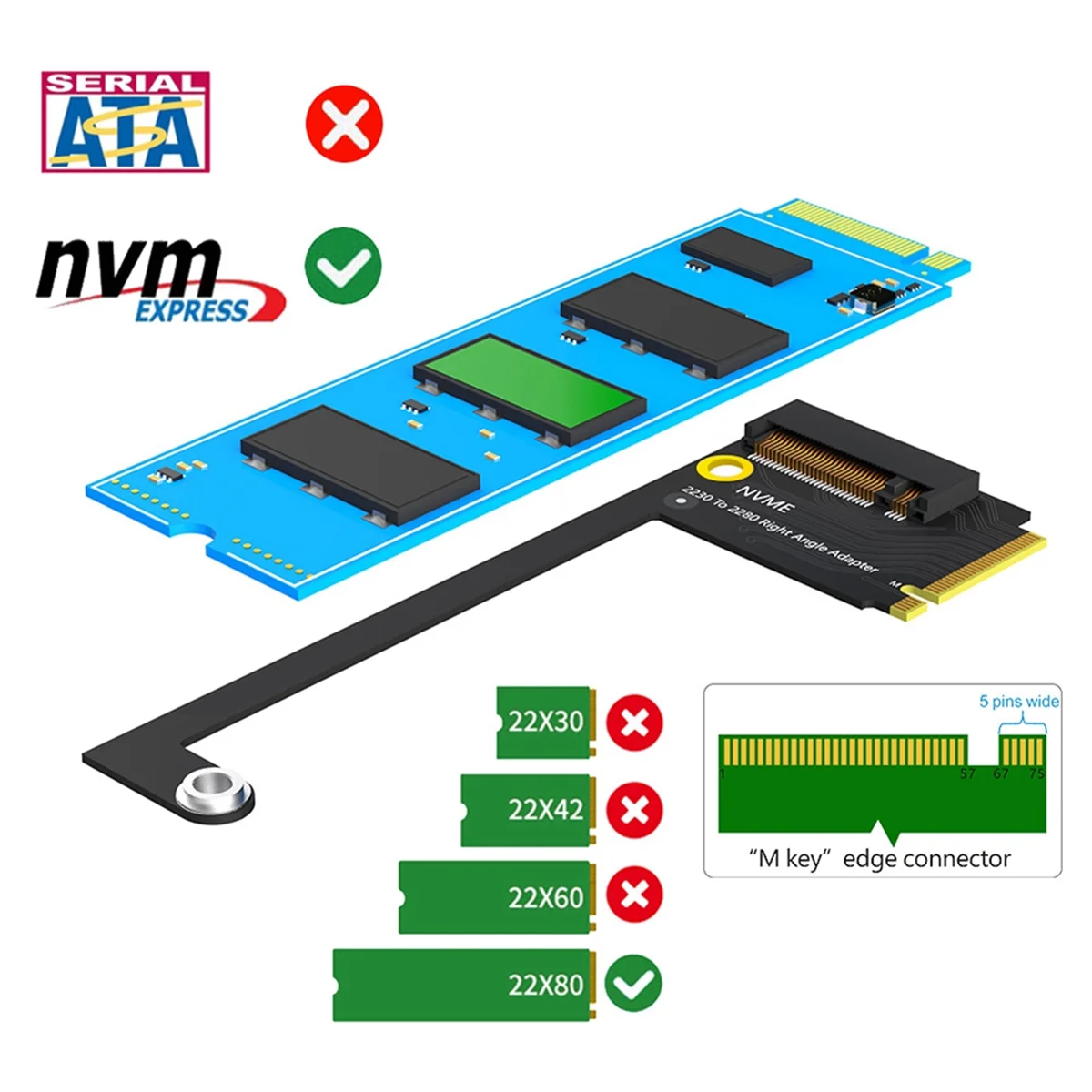 محول لـ Ally SSD محول لوحة نقل محول M.2 NVMe PCIE4.0 90 °   بطاقة نقل M.2 لنقل الحليف المحمول