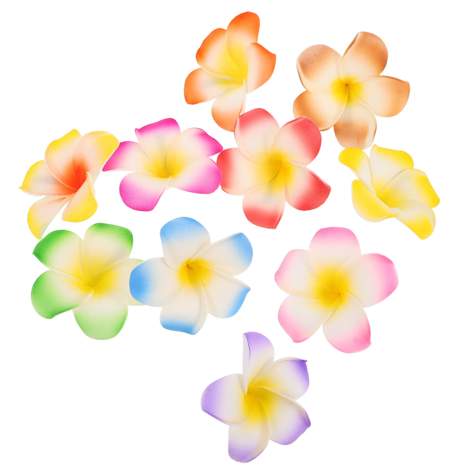 

10Pcs Artificial Plumeria Hair Clips Tropical Flower Barrettes for Women Hawaii Beach Vacation Party Hair Accessories Stylish