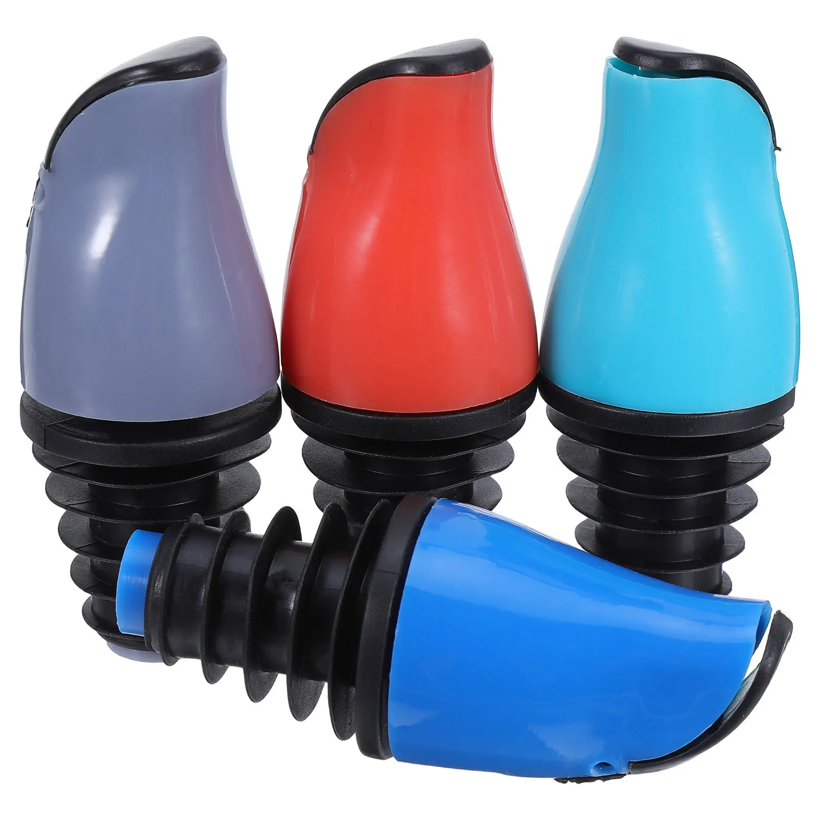 

4pcs Automatic Open Close Oil Bottle Spout Pourer Fit 16-28Mm For Olive Oil Vinegar Soy Sauce Wine Kitchen Liquid Dispensing