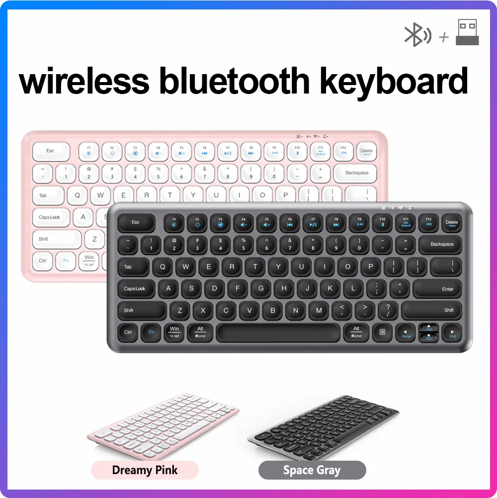 

K380 Беспроводная легкая сетевая клавиатура Bluetooth Съемная мини-клавиатура для ноутбуков Mac Настольные компьютеры ПК