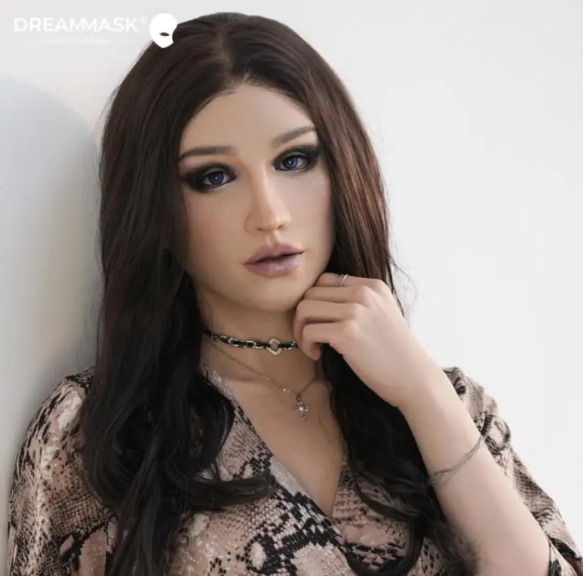 

(M26M DORIS MAKEUP)'Dreammask' DMS Crossdressing Full Head With Breast Torso Cosplay Kigurumi Male To Female Silicone Mask