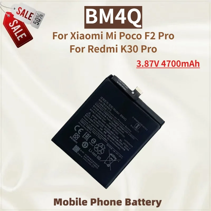 

High Quality BM4Q Phone Battery 3.87V 4700mAh For Xiaomi Mi Poco F2 Pro Redmi K30 Pro Brand New Replacement Battery