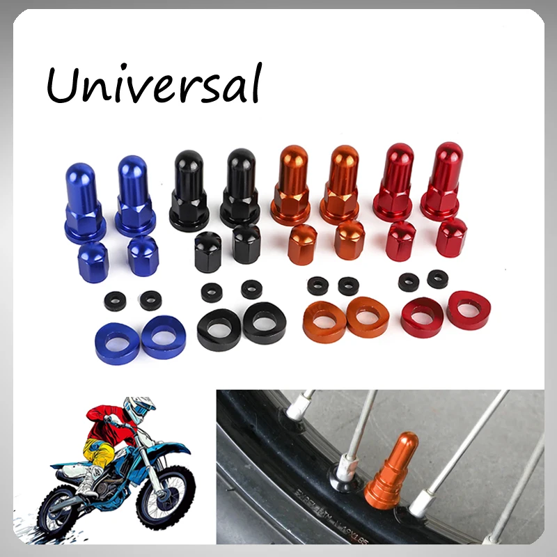 Tapas de válvulas CNC para motocicletas, tuercas de seguridad, espaciadores para KTM, HUSQVARNA, Yamaha, Honda, Suzuki, Kawasaki, motocross y motos de cross.