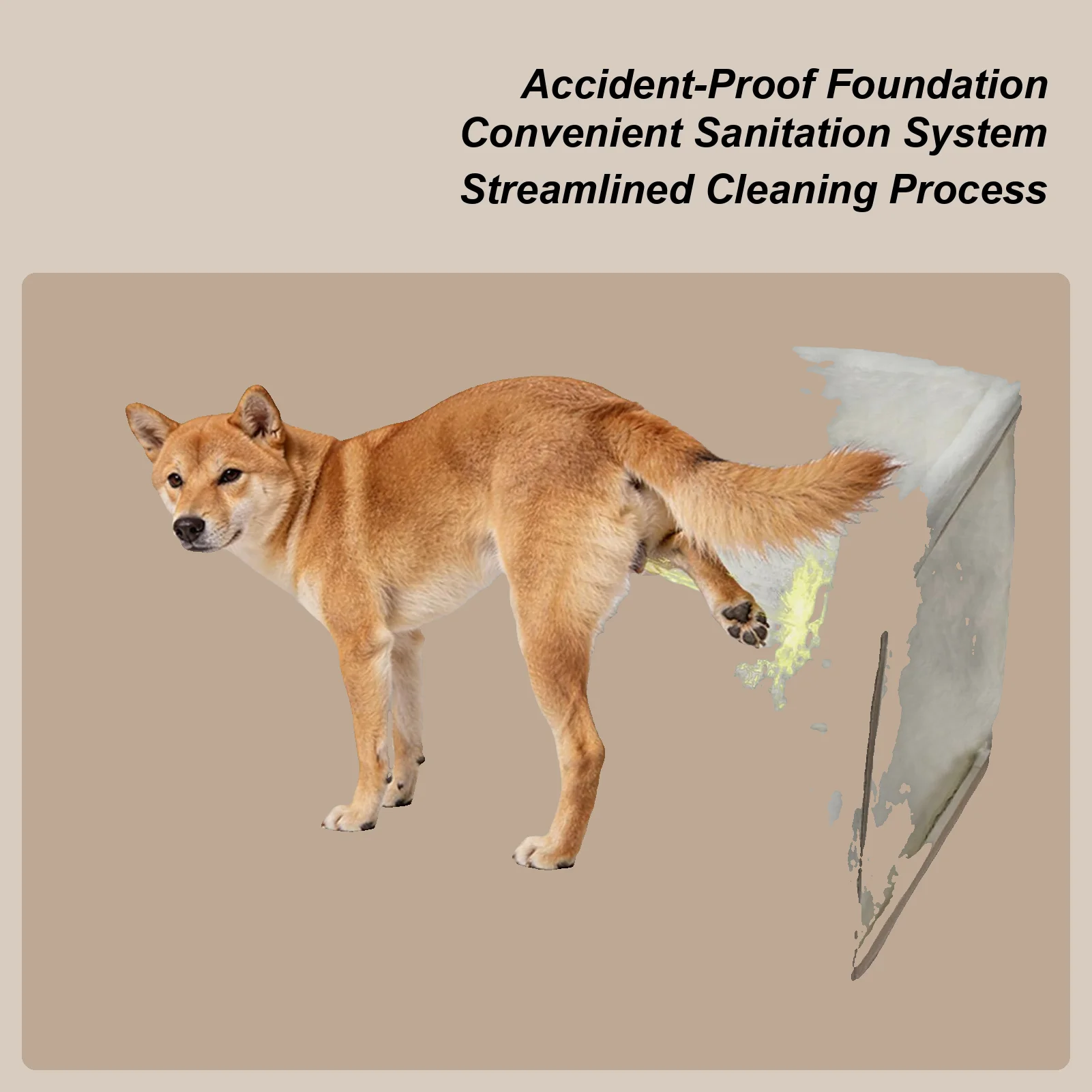 

Dog Potty Portable Waterproof Splash-Proof Dog Toilet Pet Pee Pad Holder For Small Medium Large Puppy Home Apartment Balcony