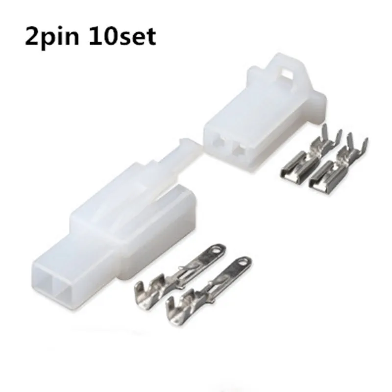 10set/lot 2.8mm 1/2/3/4/6/9/12 pin Automotive 2.8 Electrical wire Connector Male Female cable terminals for Motorcycle ebike car