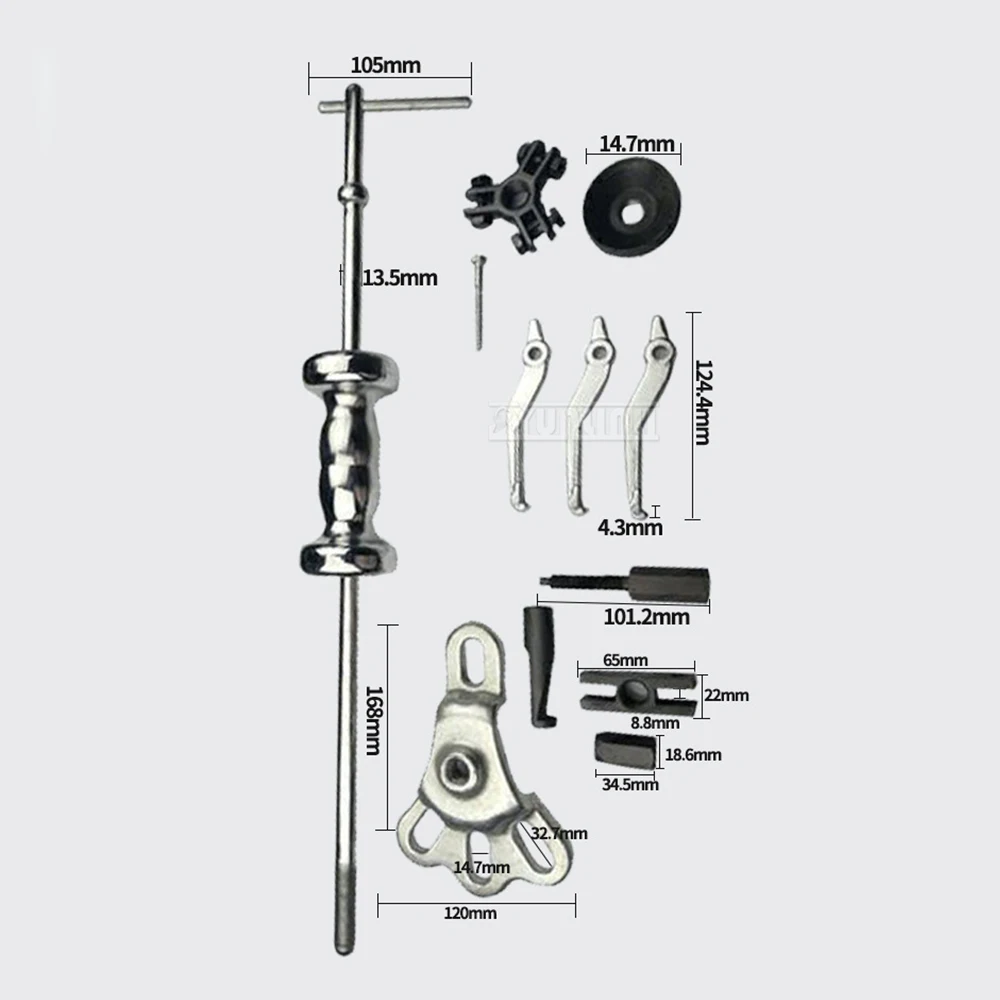 Slide Hammer Puller Auto Maintenance Special Puller Tire Hub Removal Tool Sheet Metal Repair Inner And Outer Bearing Puller