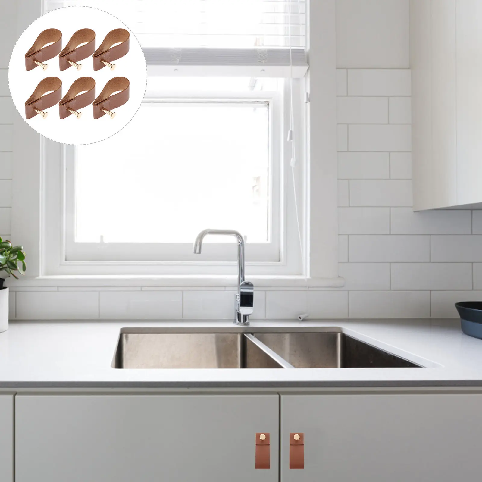 

6 шт. Премиальные ручки для ящиков и шкафов, простые и элегантные, удобные, износостойкие.