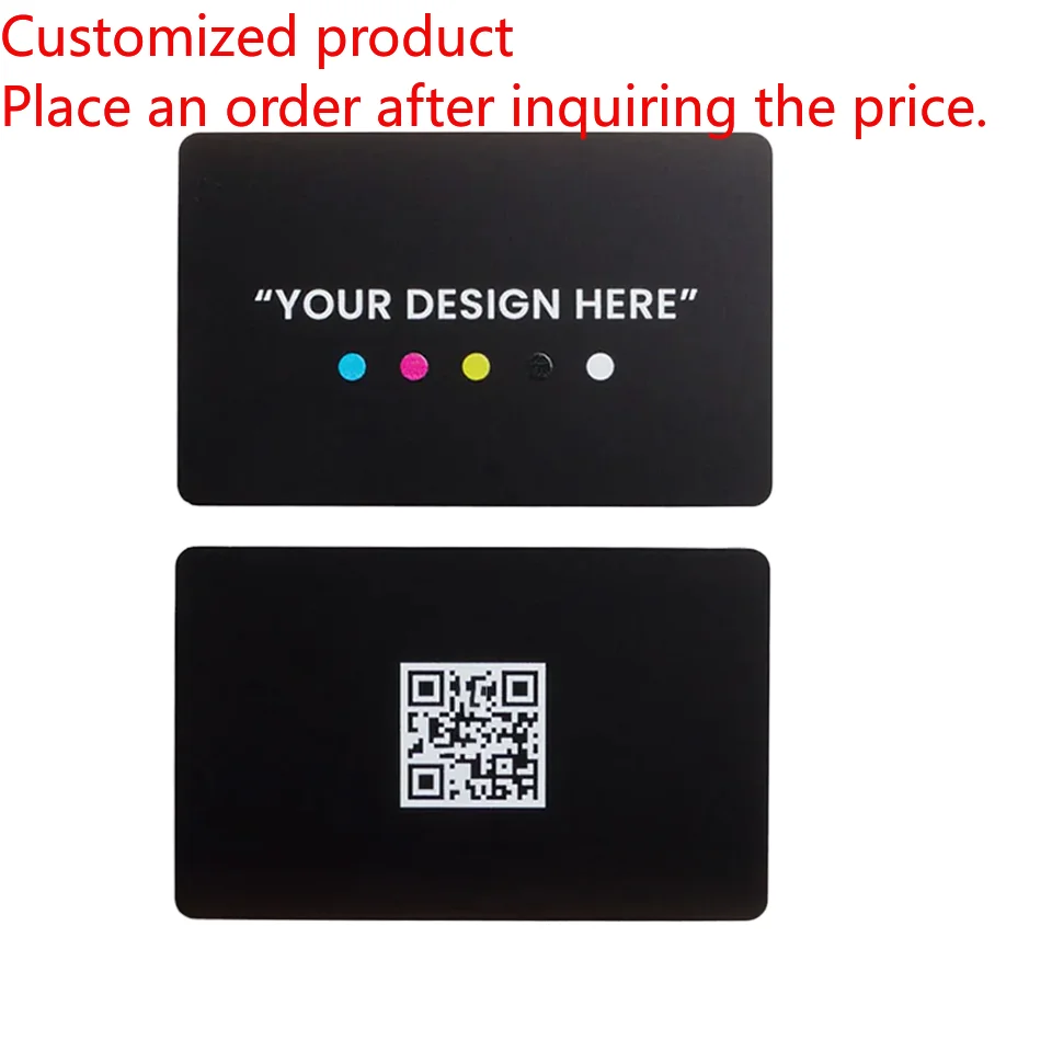 

Customized product Stainless Steel NFC Metal Business Card Digital Printing Customized Engraved Logo Qr Code Hidden NFC Metal Ca