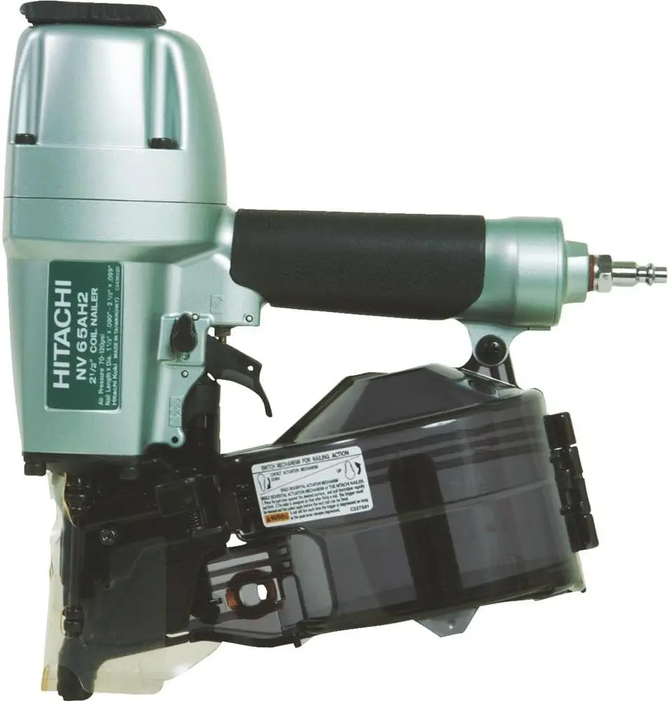 HPT Coil Siding Nailer, Siding Nails 1-1/2 inch To 2-1/2 inch, Side load, Tilt Bottom Magazine (NV65AH2)