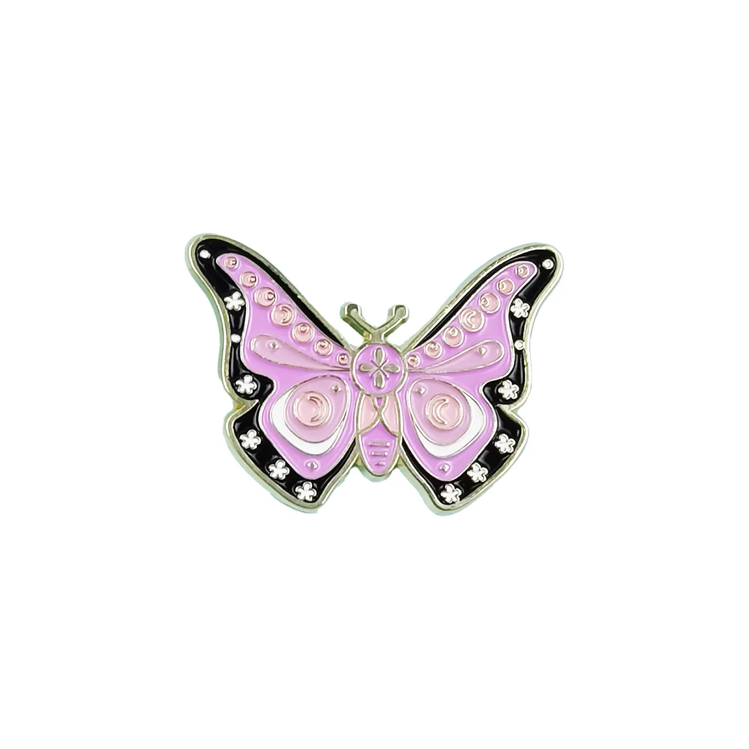 Padrão borboleta inseto broche criativo versátil óleo gotejamento crachá mochila acessórios de roupas colar personalizado agulha