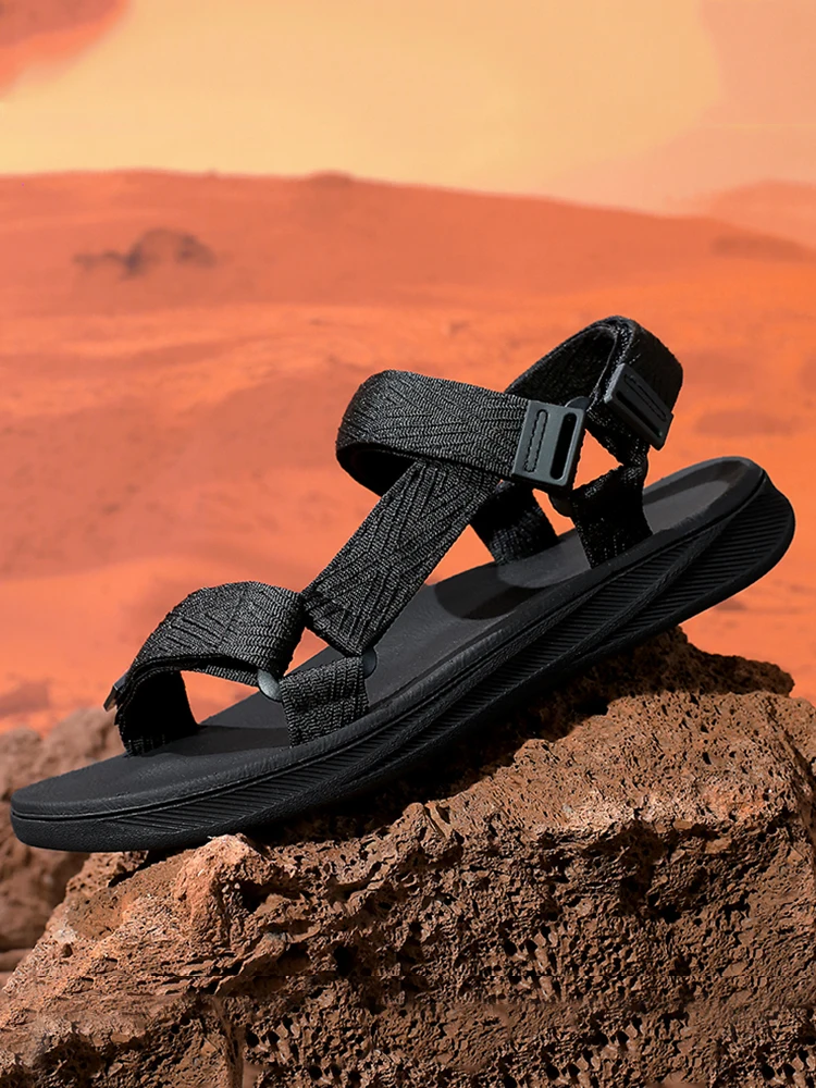Summer Outdoor Men's Sandals For Man Arch Support Yoga Mat Insole Gladiator Open Beach Slippers Antiskid Durable Flats Shoe