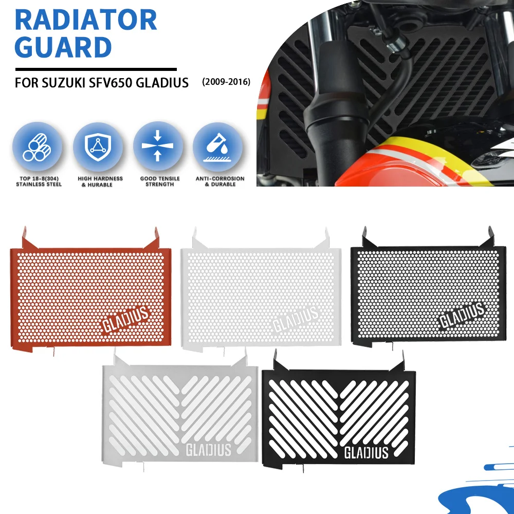 

Radiator Protection Grille Guard Cover Parts FOR SUZUKI SFV650 Gladius SFV 650 GLADIUS 2009 2010 2011 2012 2013 2014 2015 2016
