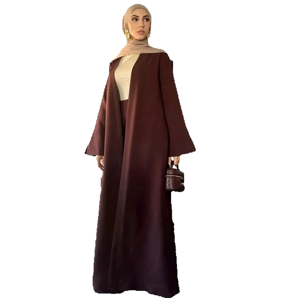 

Мусульманские комплекты для Ид, женское кимоно, кардиган, юбка, комплект из 2 предметов, платье, турецкий наряд, исламская одежда, костюм Абая в Дубае, ансамбль Femme Musulmane