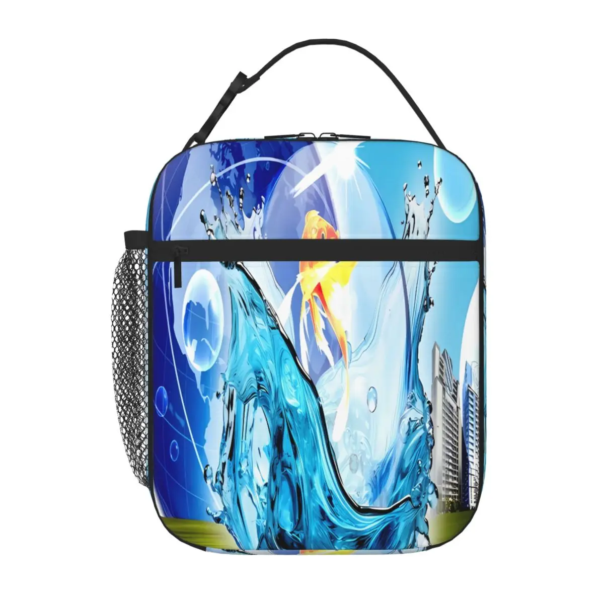 Bestselling Frutiger Aero Plant Print Sports Lunch Bag Backpacking Thermal Tote
