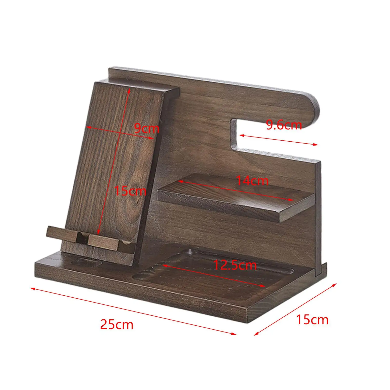 Wooden Cell Phone Stand Desktop Universal Storage Rack Gift Christmas Easy to Install Smartphone Holder Organizer for Colleague