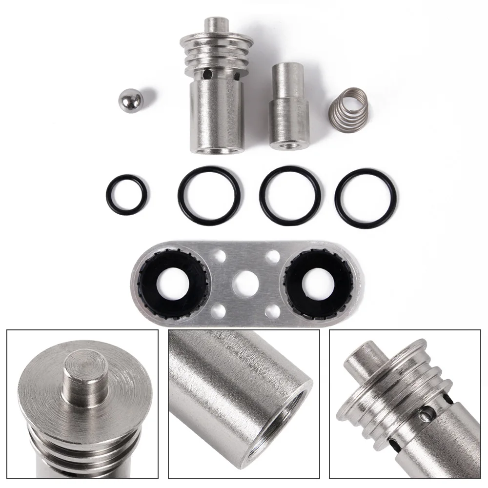 For GM 6L80 6L90 8L90 Transmission Thermostat Delete Kit, Complete Bypass Valve Kit with Gaskets