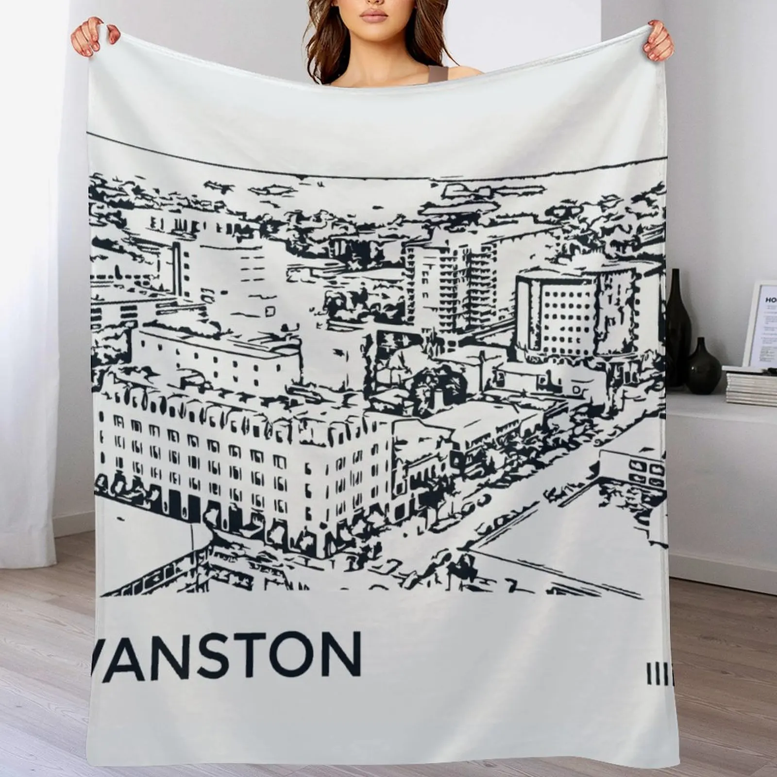 

Evanston Illinois Throw Blanket Furrys For Baby Sleeping Bag Blankets