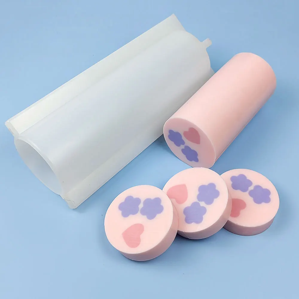 

Large Size Long 25cm Silicone Soap Mold DIY Handmade Decoration Wax Soap Mold Cylindrical Tube Silicone Mold Practical