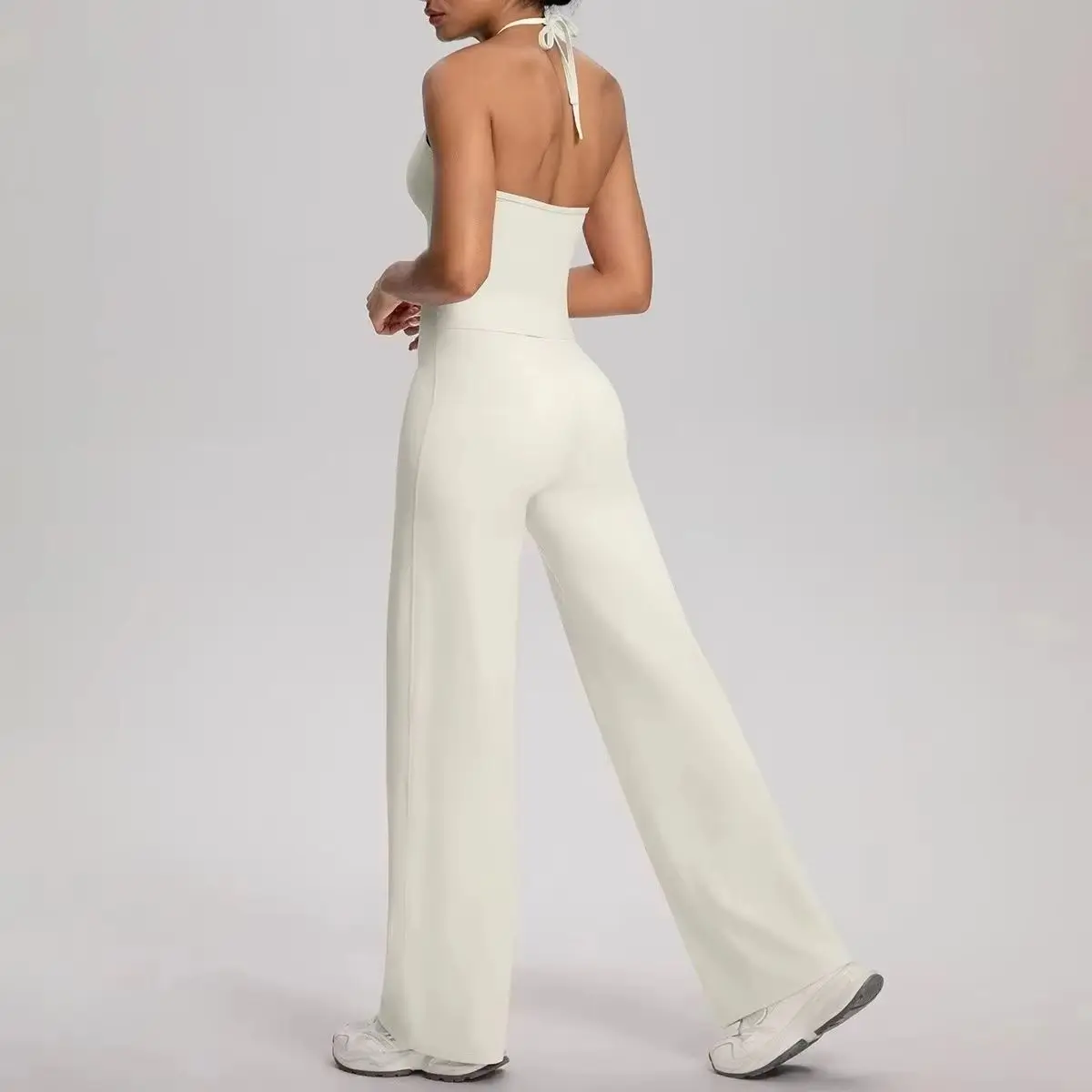 

2 шт., женская спортивная одежда, комплект для йоги, однотонные эластичные леггинсы для спортзала, жилеты для фитнеса, брюки, спортивная одежда, костюмы для йоги с эффектом пуш-ап для отдыха на открытом воздухе