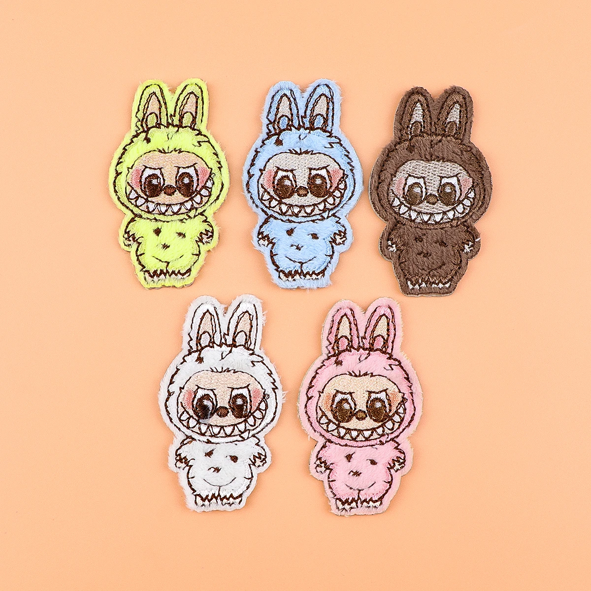 

Cartoon Exquisite Embroidered Patch Emblem Iron on Cloth Appliques Thermo Adhesive for Jacket T-shirt DIY 5pc/set