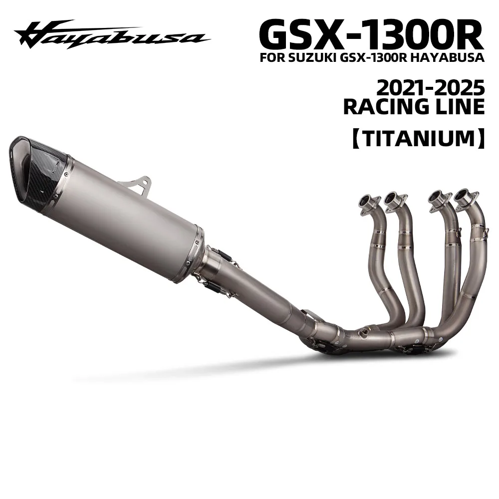 

Motorcycle full titanium exhaust system For Suzuki GSX1300R GSXR1300 Hayabusa gen3 2021-2025 racing line S-S13R1-APLT
