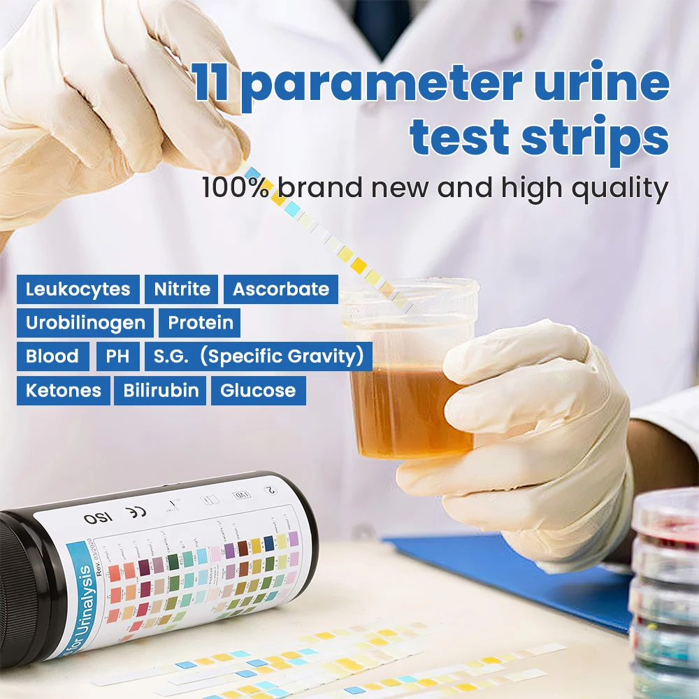 12 Parameters URS12 Test Strips Sensitive Reagent Strips for Urinalysis for W-200B/W-600/IU-100 Medical Accessories