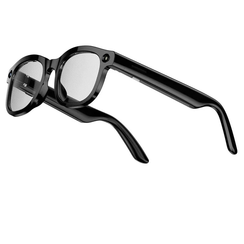 AI Smart Glasses with Camera Real Time Translation Bluetooth Headset Voice Assistant Photo Video Recording Music Player for
